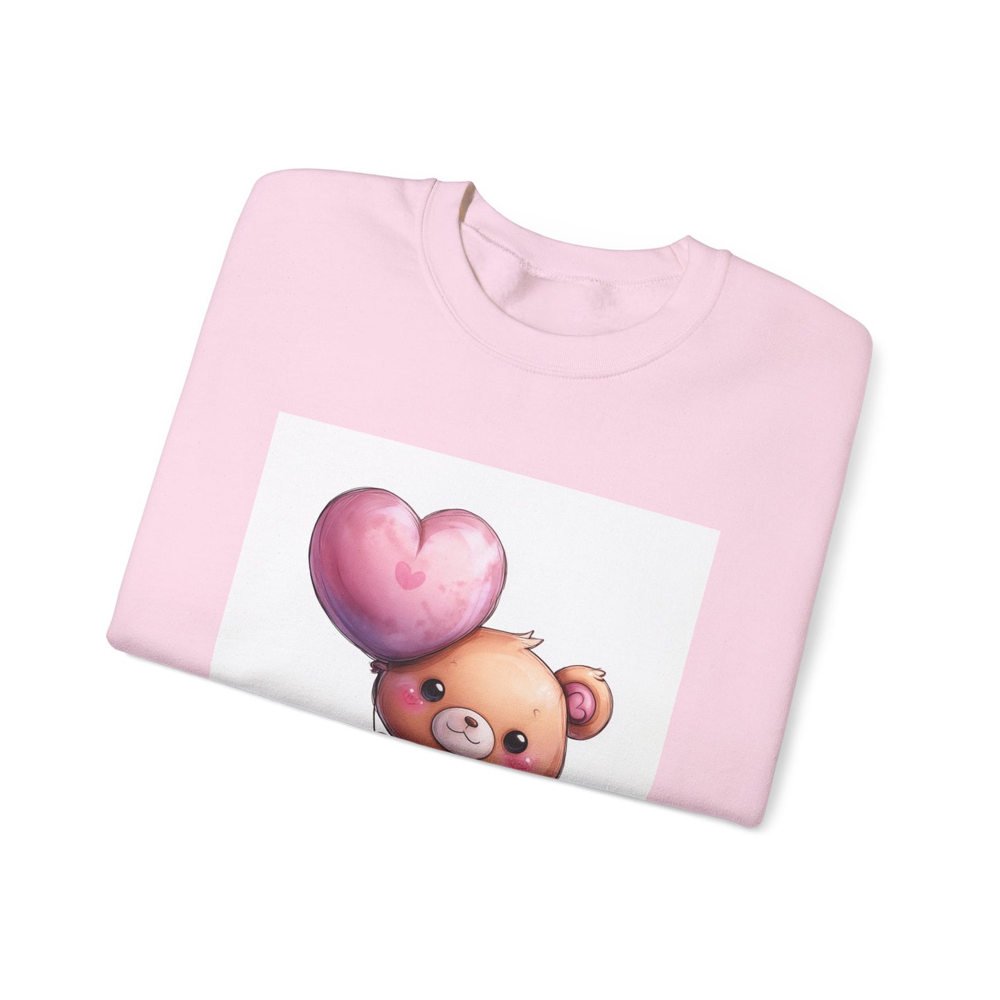 Cute Bear with Heart Balloon Sweatshirt